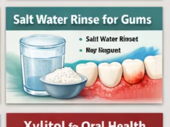 salt water rinse gum care
