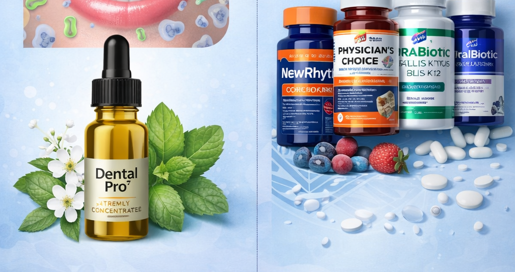 Dental Pro 7 vs Amazon Probiotics1