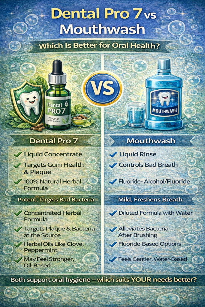 Dental Pro 7 vs Mouthwash