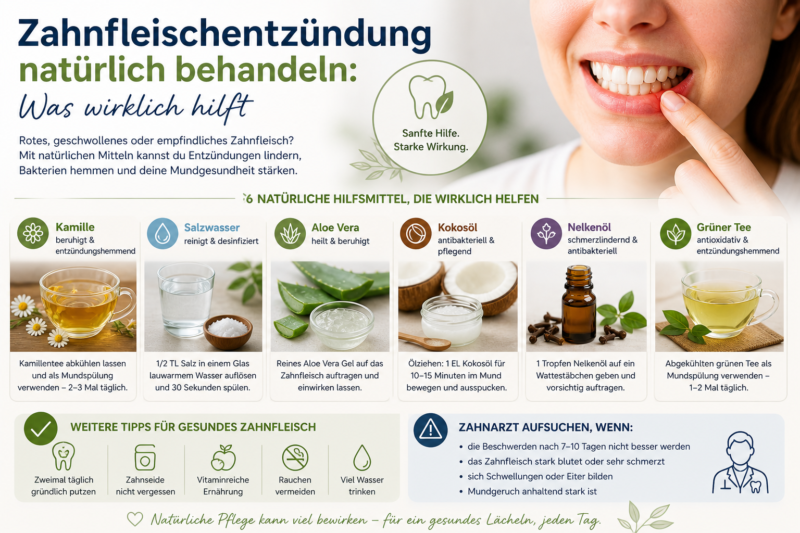 Zahnfleischentzündung natürlich behandeln