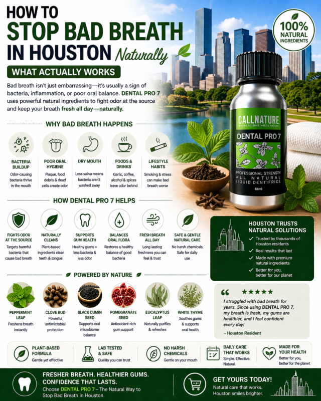 How to Stop Bad Breath in Houston Naturally