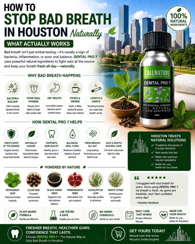 How to Stop Bad Breath in Houston Naturally