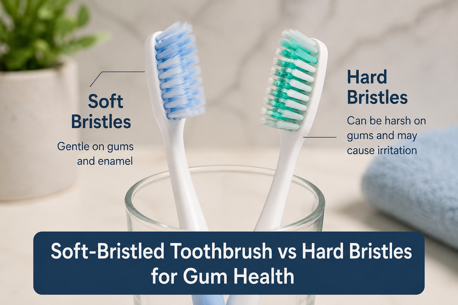 Soft-Bristled Toothbrush vs Hard Bristles for Gum Health