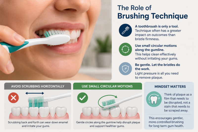 Soft-Bristled Toothbrush vs Hard Bristles for Gum Health