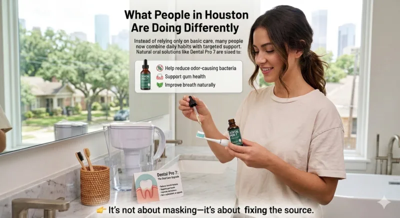 How to stop bad breath in Houston naturally