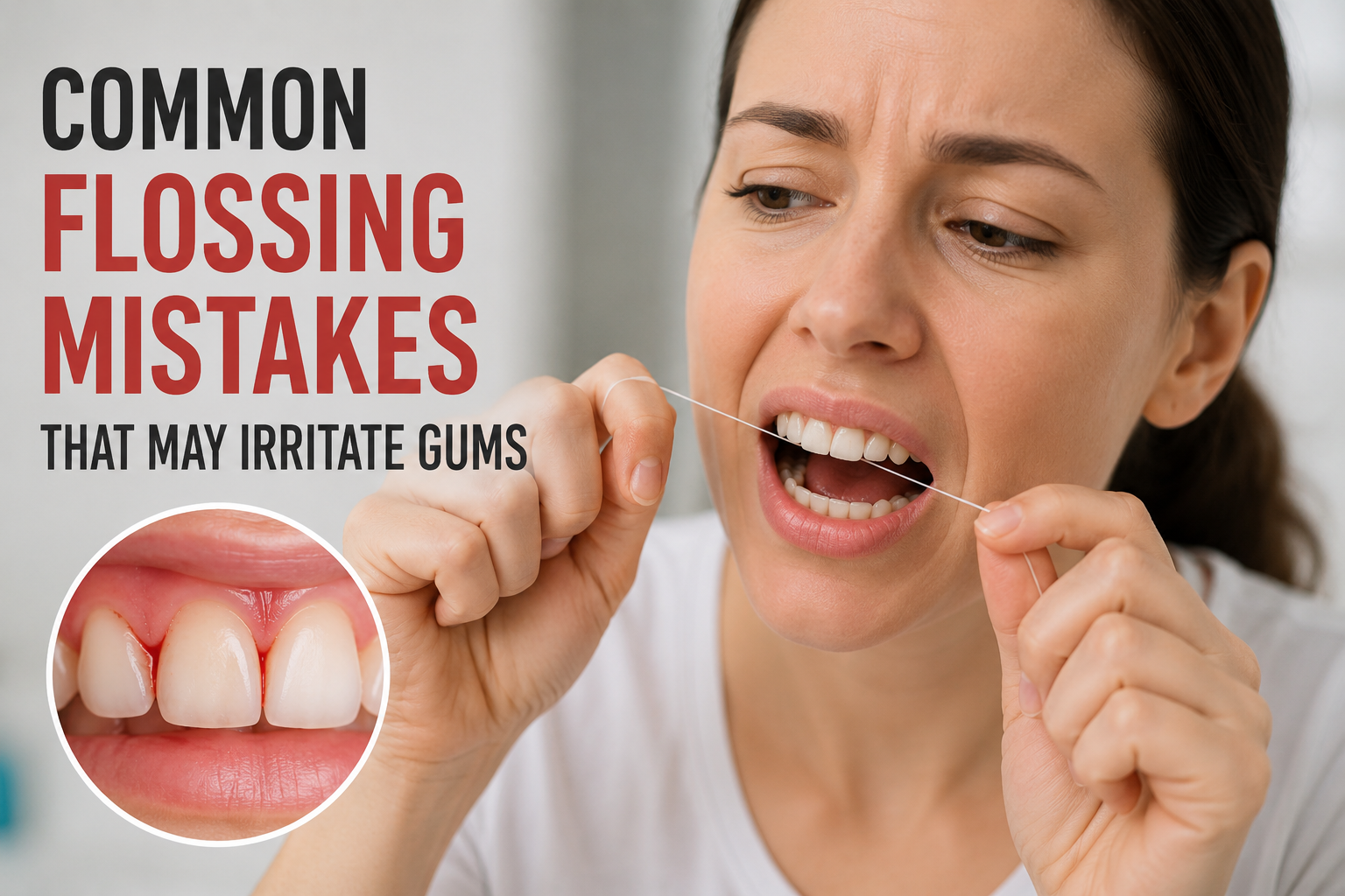 Common Flossing Mistakes That May Irritate Gums