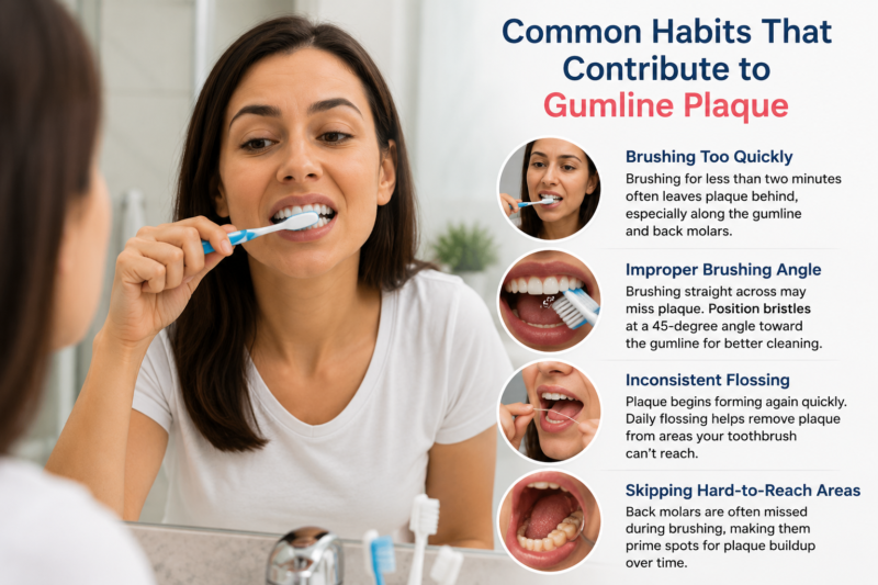 Why Plaque Builds Up Near the Gumline