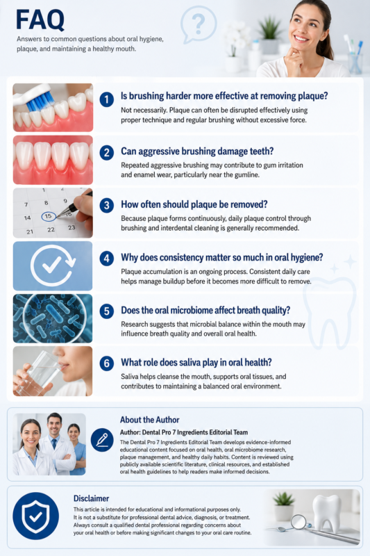 consistent oral hygiene