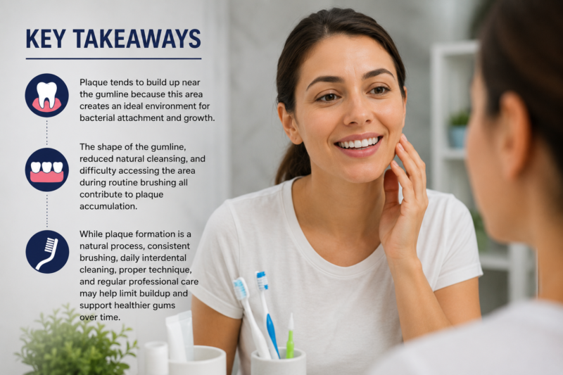 Why Plaque Builds Up Near the Gumline